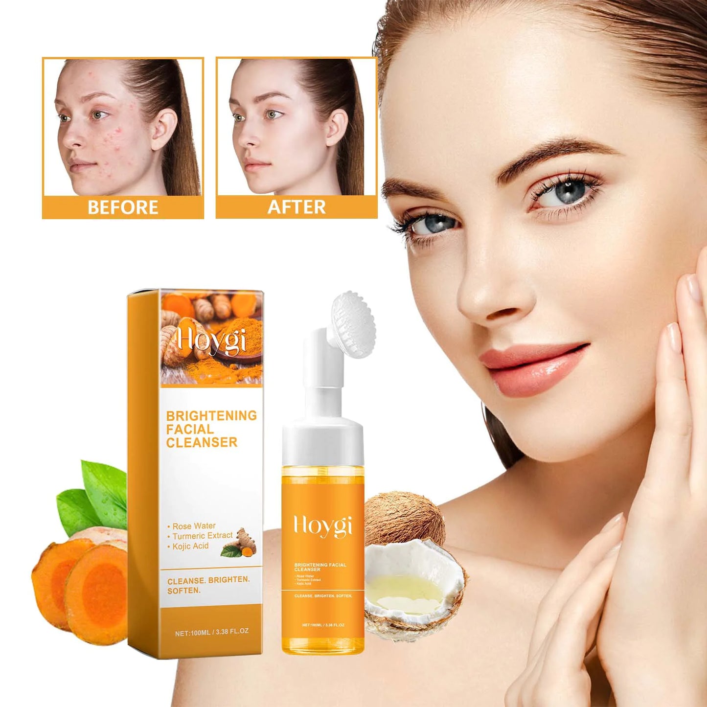 Turmeric and Kojic Acid Facial Cleanser